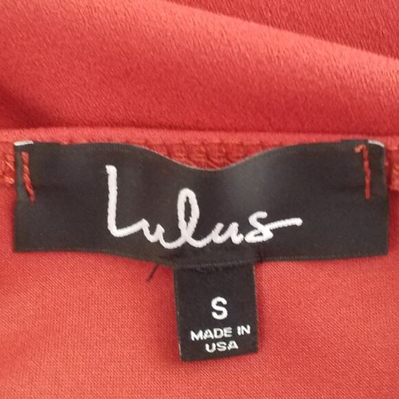 Lulus Womens Size Small Spaghetti Strap Dress Red Mini Pullover Stretch - Picture 5 of 8